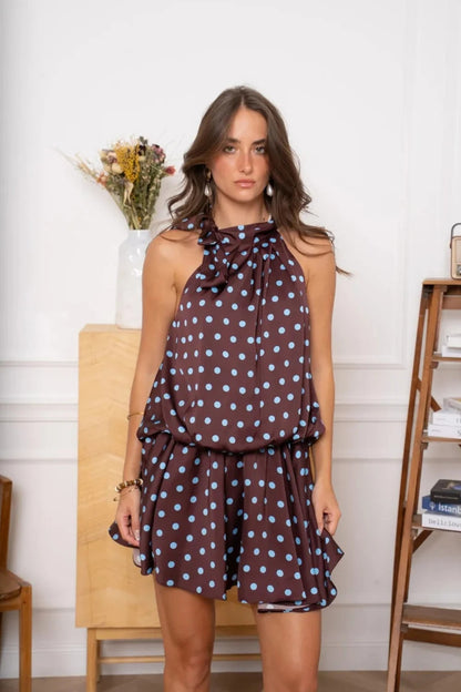 Robe Sally marron